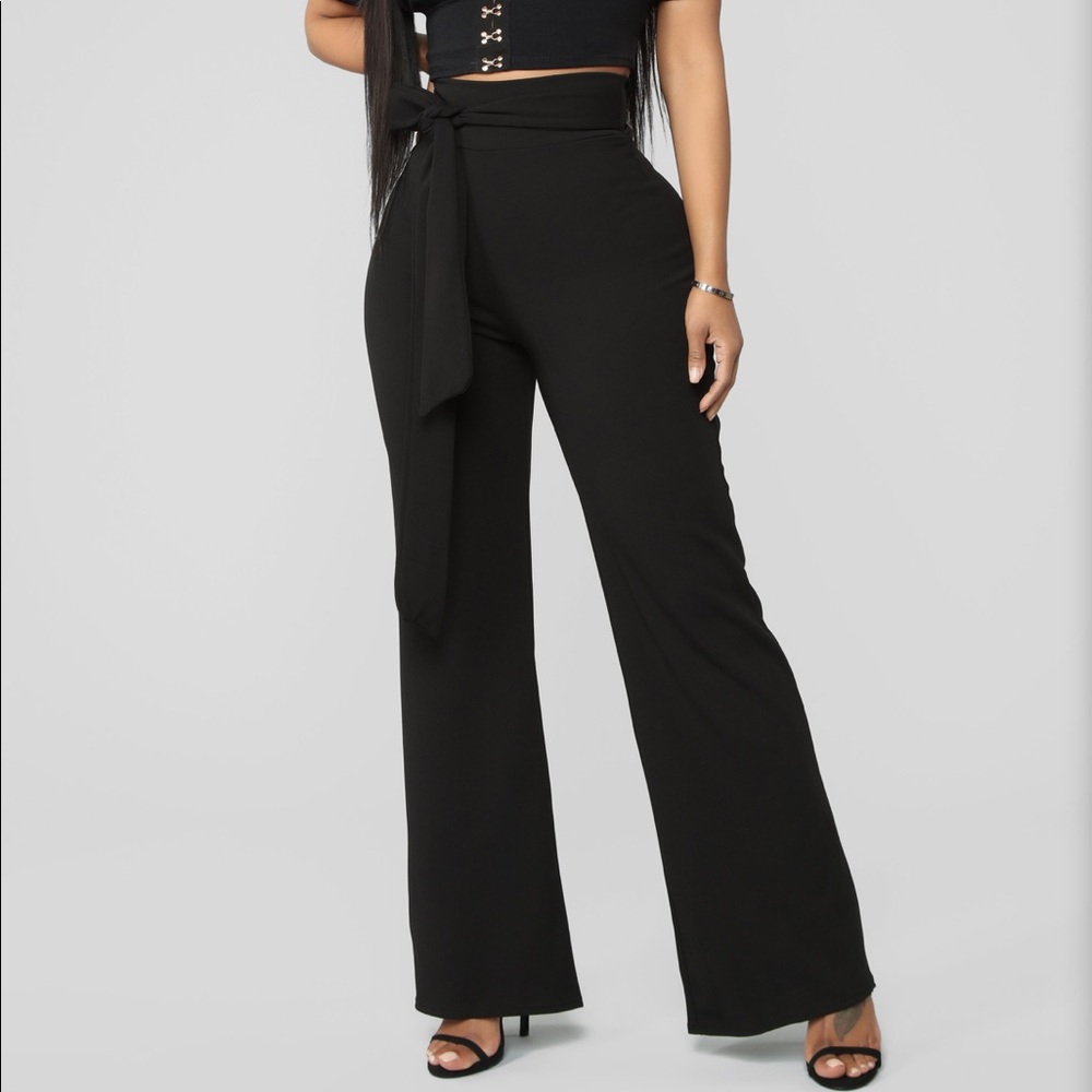 High waisted flare pants